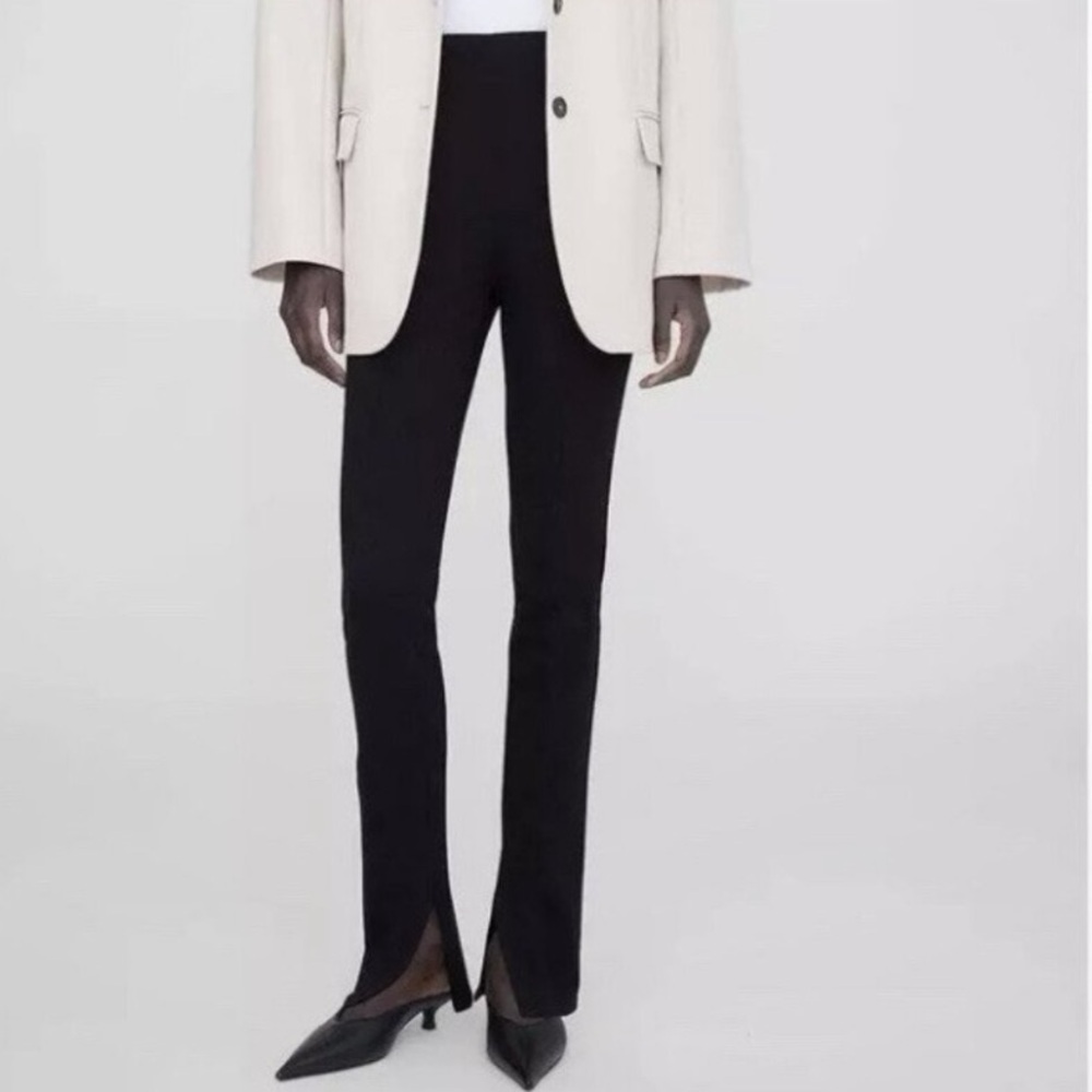 NWT Billie the Label Frida Trousers Split Hem in Black